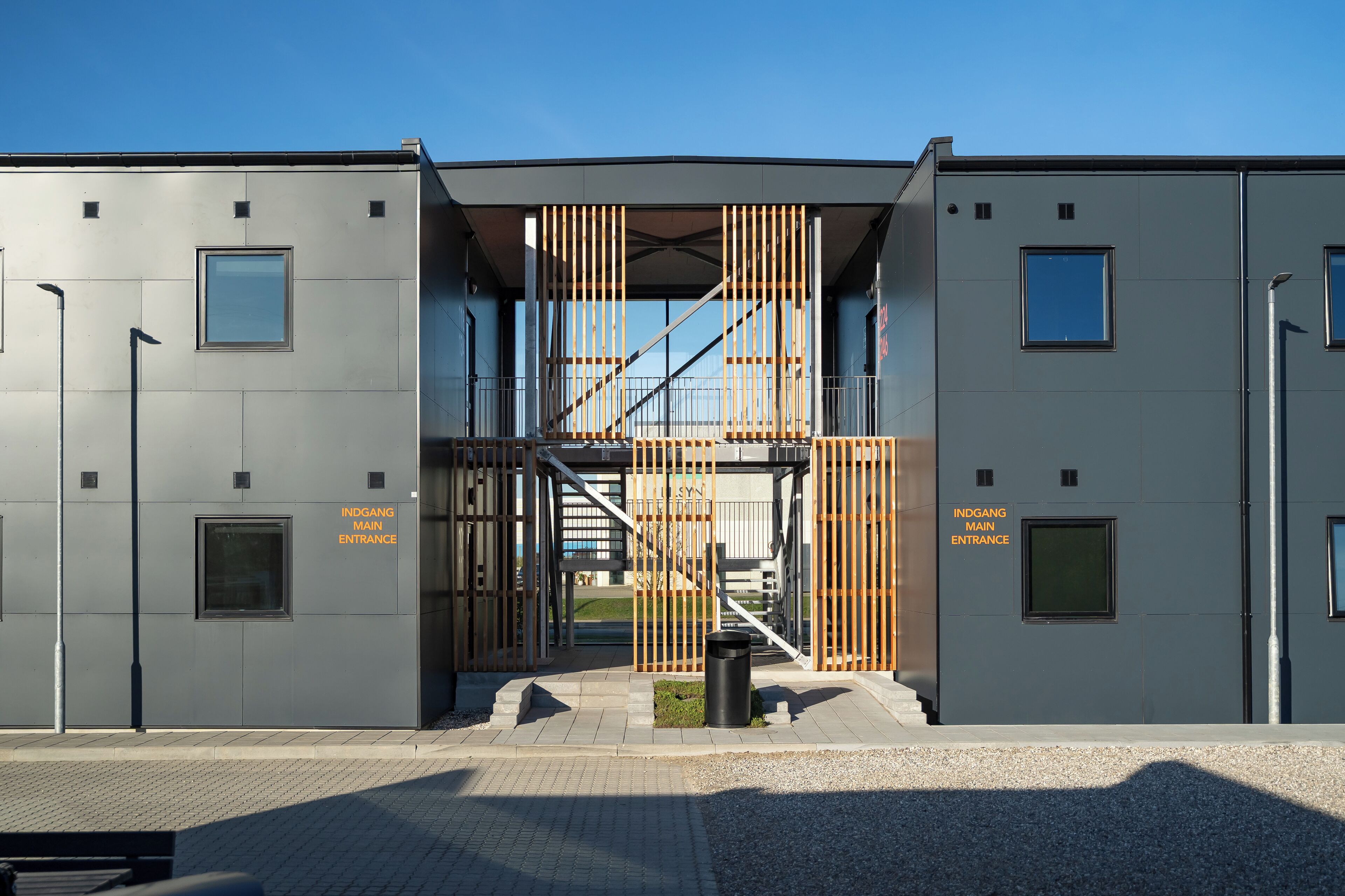 Overnatningsstedets facade