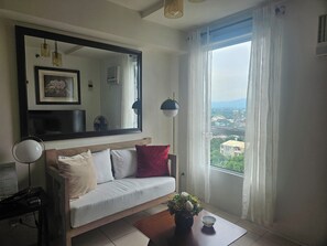 Condo, 3 Bedrooms | Living room - Cozy 3-bedroom Condo in Urban Deca Homes Ortigas Extension, Pasig (Pasig)