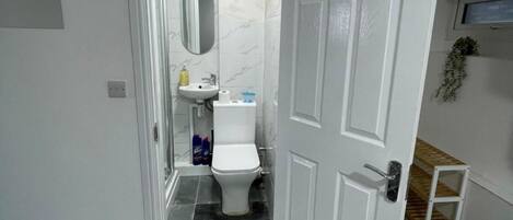 Towels, soap, toilet paper