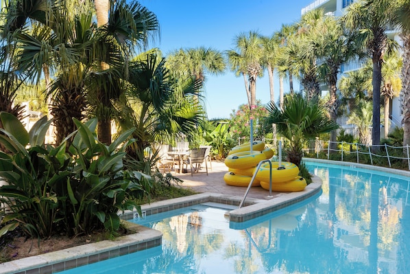 A heated pool