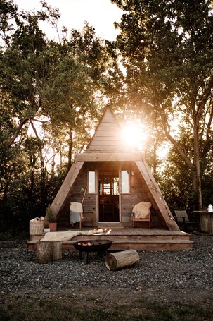 Terrace/patio. Mushroom Hut at Patty's Barn