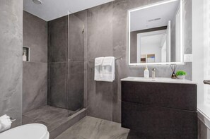 Hair dryer, towels, toilet paper - Brookline Lux | Rooftop Fenway T BU BC Simmons (Brookline)
