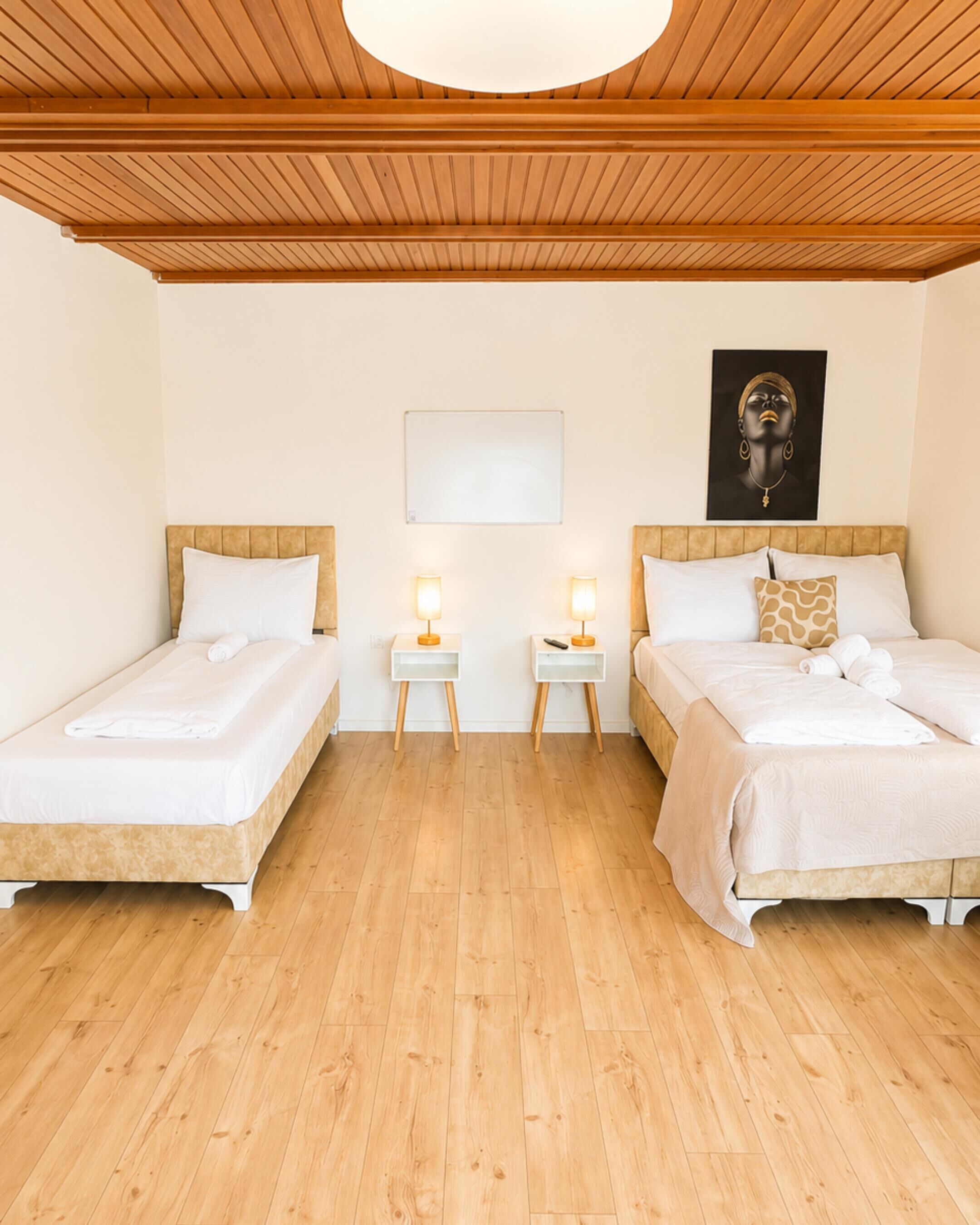 7 habitaciones y ropa de cama 