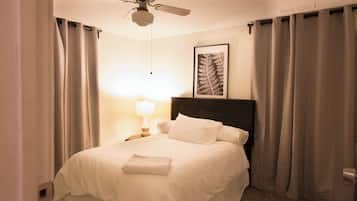 2 habitaciones, tabla de planchar con plancha, wifi y ropa de cama