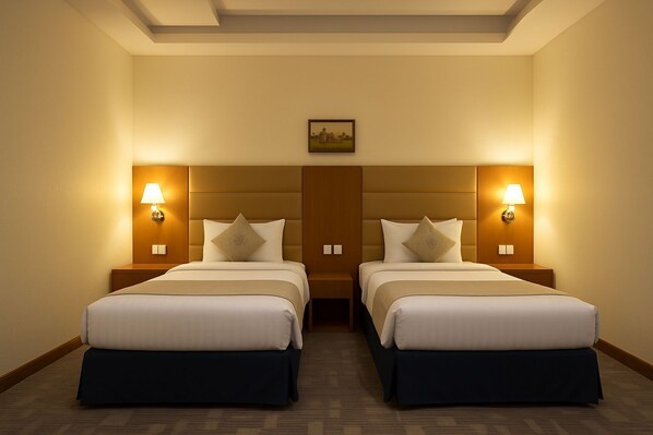 Deluxe Twin Room | Minibar, in-room safe, iron/ironing board, free WiFi