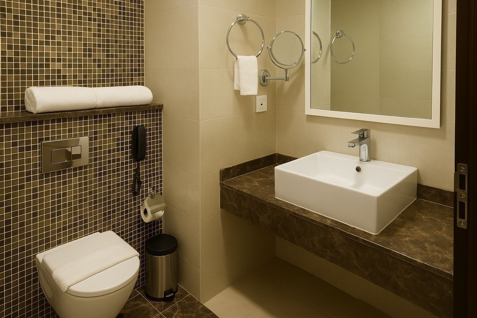 Deluxe Twin Room | Bathroom | Combined shower/bathtub, eco-friendly toiletries, hair dryer, slippers