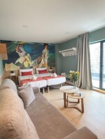 Superior Studio, Terrace | Cribs/infant beds, free WiFi, bed sheets