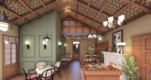 Café da manhã com buffet grátis todos os dias