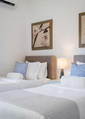 Deluxe Apartment, Balcony, Sea View | Egyptian cotton sheets, premium bedding, down comforters