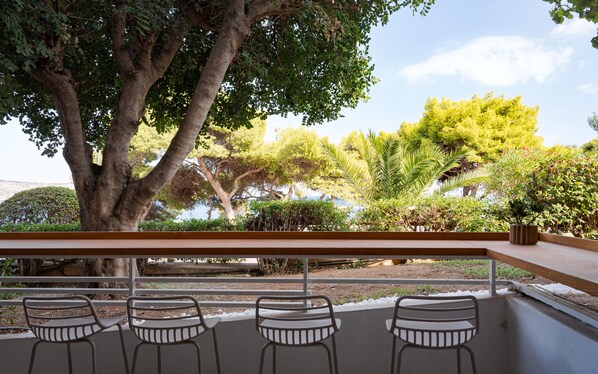 Appartement Deluxe, balcon, vue mer | Balcon