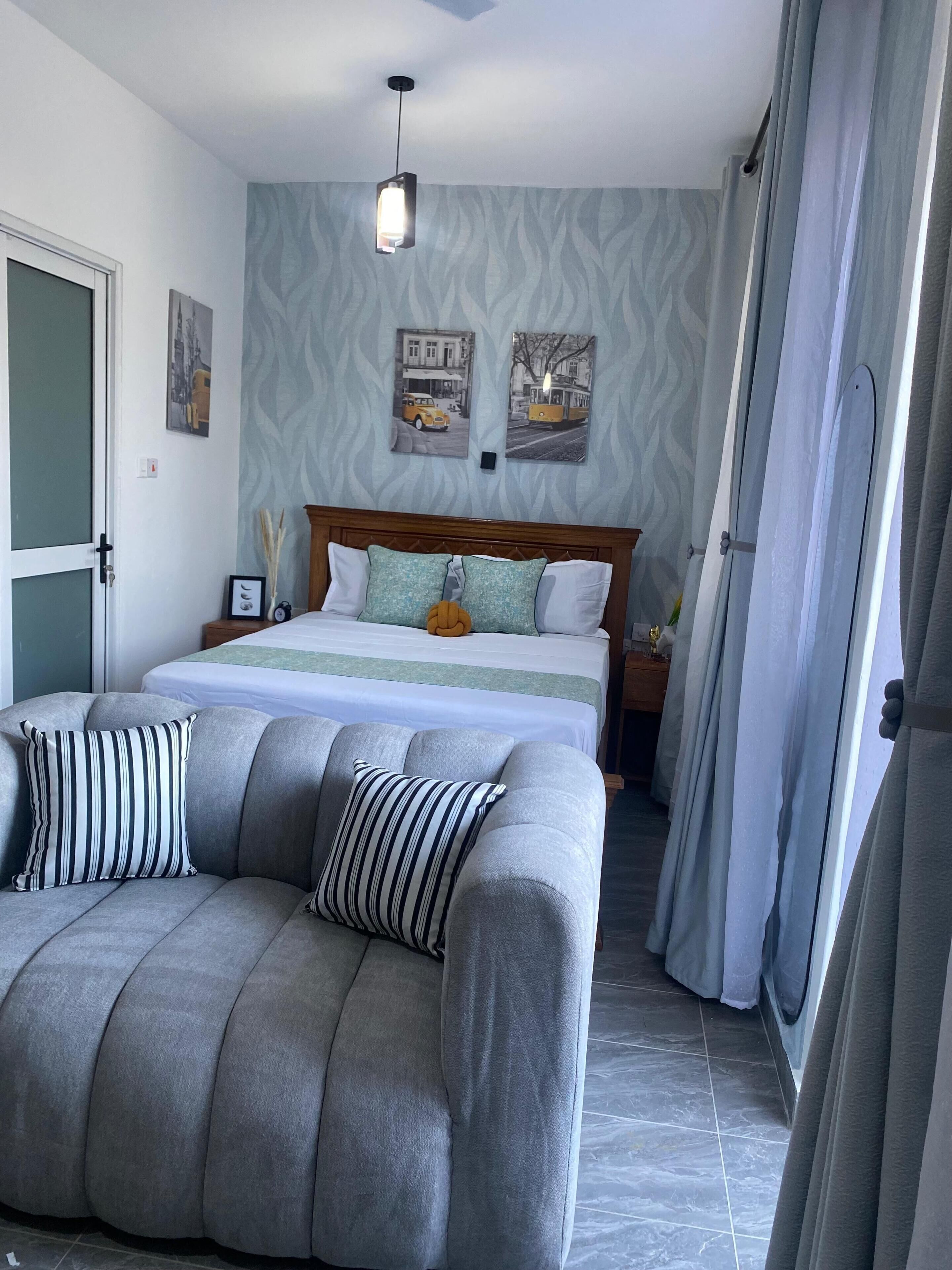 1 sovrum, strykjärn/strykbräda, internet och sängkläder