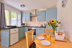 Fridge, microwave, oven, electric kettle