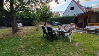 Vacation home for families/groups with sauna, oven and large garden with barbecue