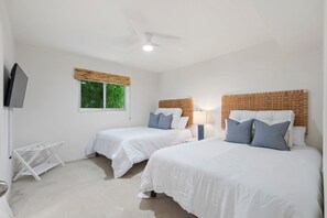 2 slaapkamers, een strijkplank/strijkijzer, wifi, beddengoed