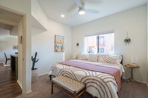 2 bedrooms, iron/ironing board, free WiFi, bed sheets