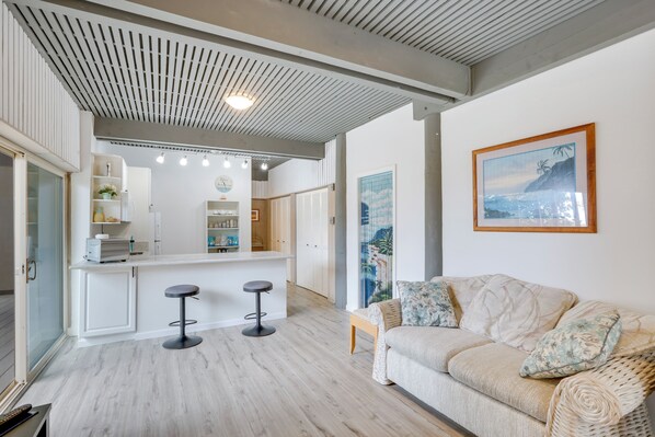 Vista frontal de la propiedad