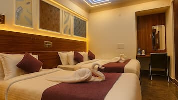 Een bureau, een laptopwerkplek, gratis wifi