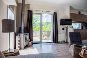 TV connectée, cheminée