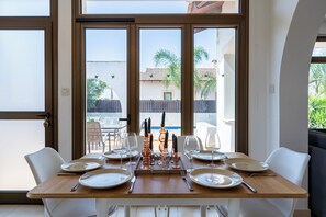 Apartment, 2 Bedrooms, Kitchen, Pool View | In-room dining - Lumina 2-BR Villa and Pool in Ayia Napa (Sotira)