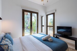 Apartment, 2 Bedrooms, Kitchen, Pool View | Blackout drapes, iron/ironing board, free WiFi - Lumina 2-BR Villa and Pool in Ayia Napa (Sotira)