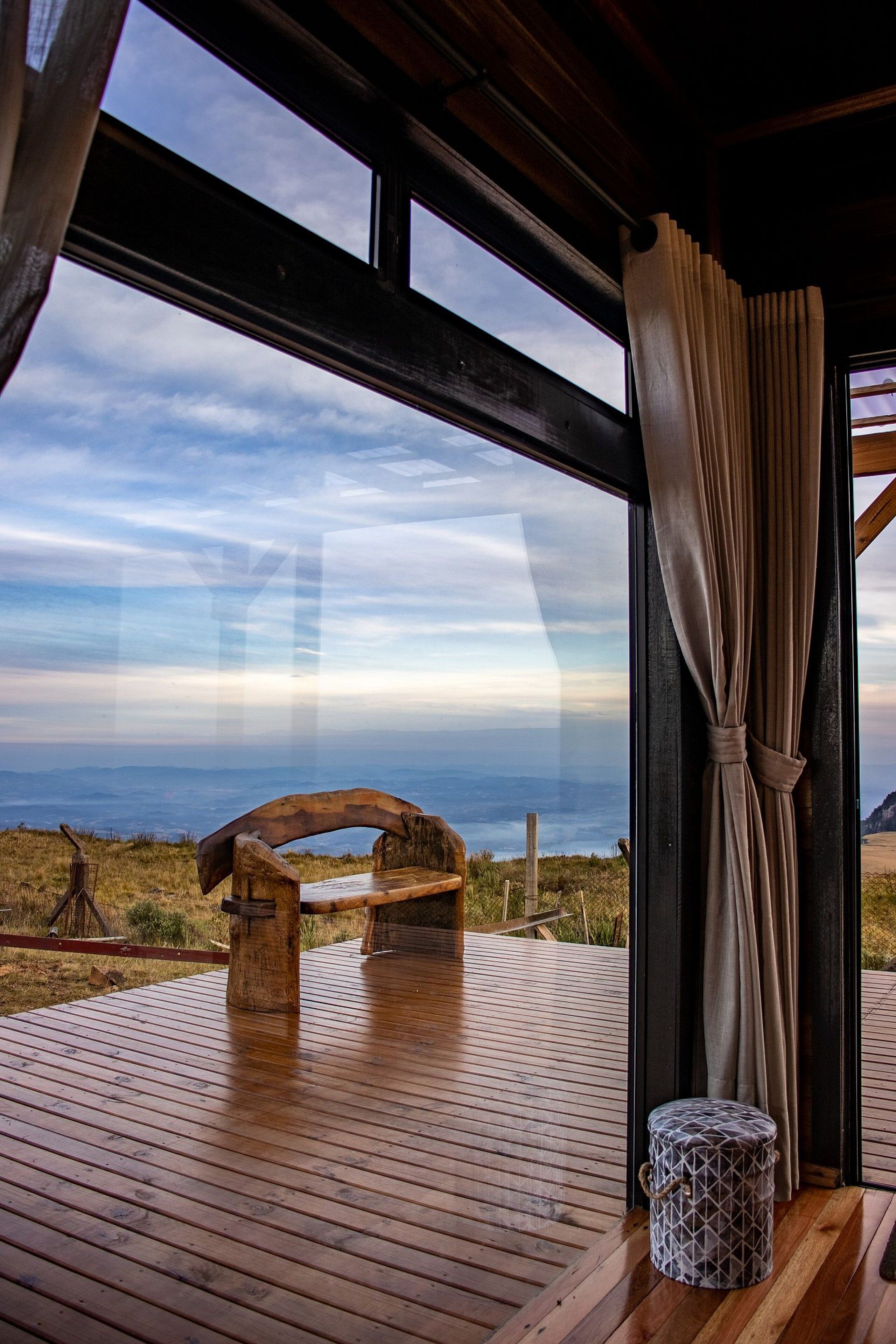 Premium-Ferienhütte, Hügelblick | Blick auf die Berge