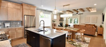 Luxury New Construction Cottage w/ stone fireplace, office & covered deck