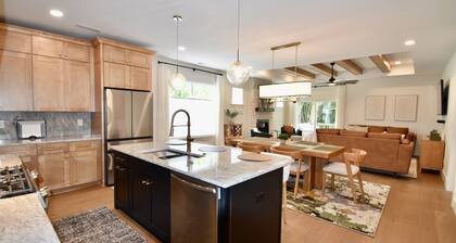 Luxury New Construction Cottage w/ stone fireplace, office & covered deck
