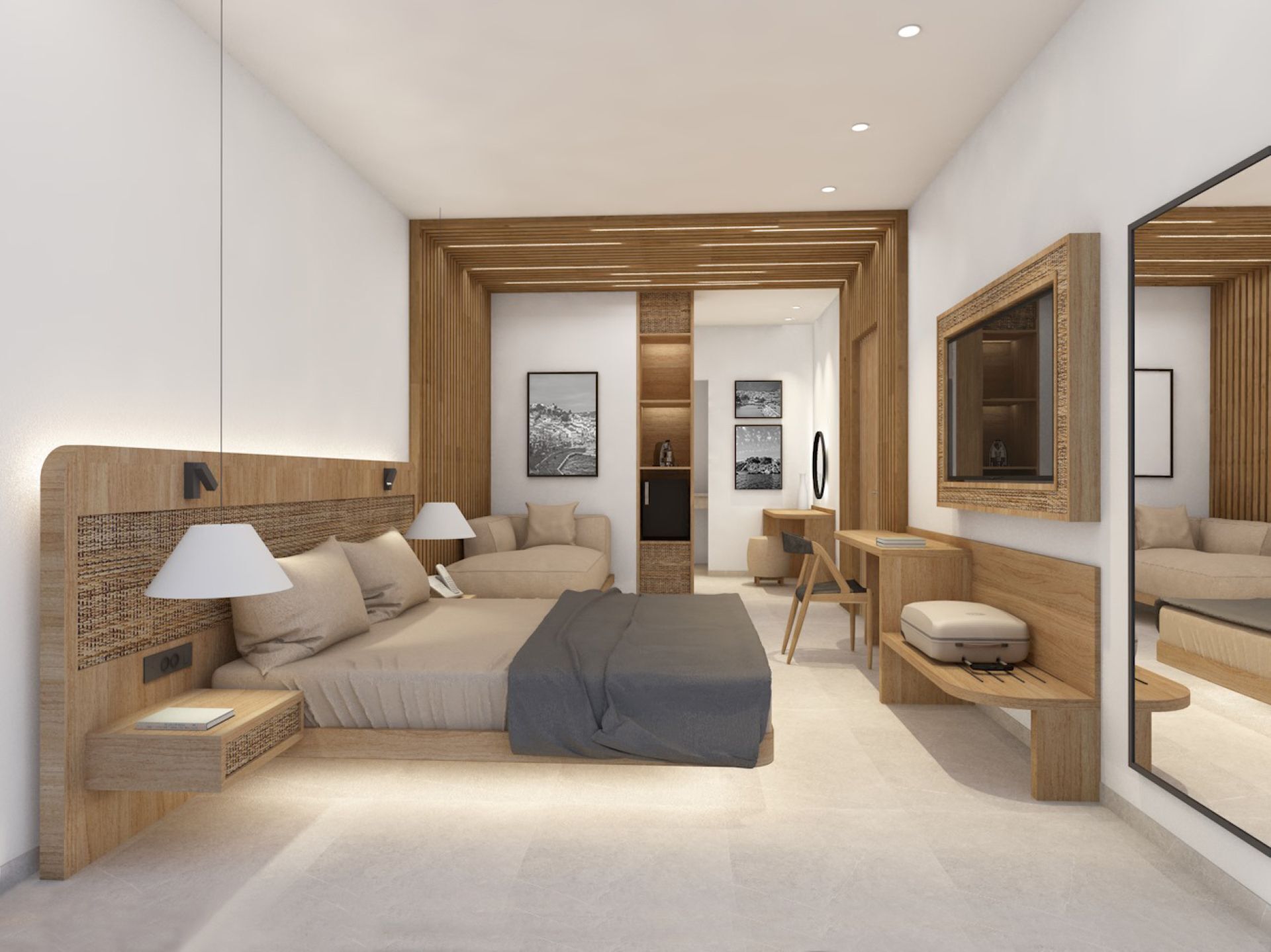 Junior Suite with Shared Pool | Tallelokero huoneessa, äänieristys, ilmainen Wi-Fi, vuodevaatteet