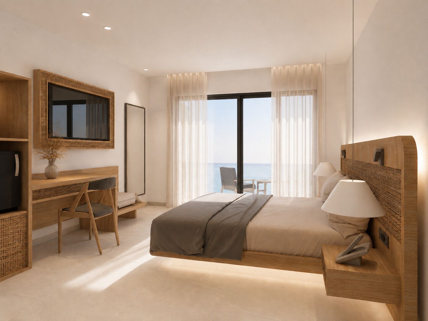 Deluxe Double Room with Plunge Pool | Két bảo mật tại phòng, màn/rèm cản sáng, phòng cách âm 