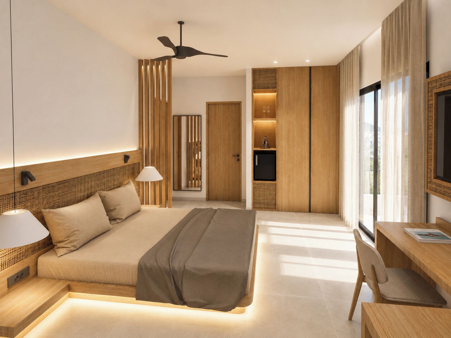 In-room safe, blackout drapes, soundproofing, free WiFi