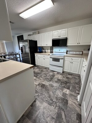 Microwave, oven, stovetop, dishwasher