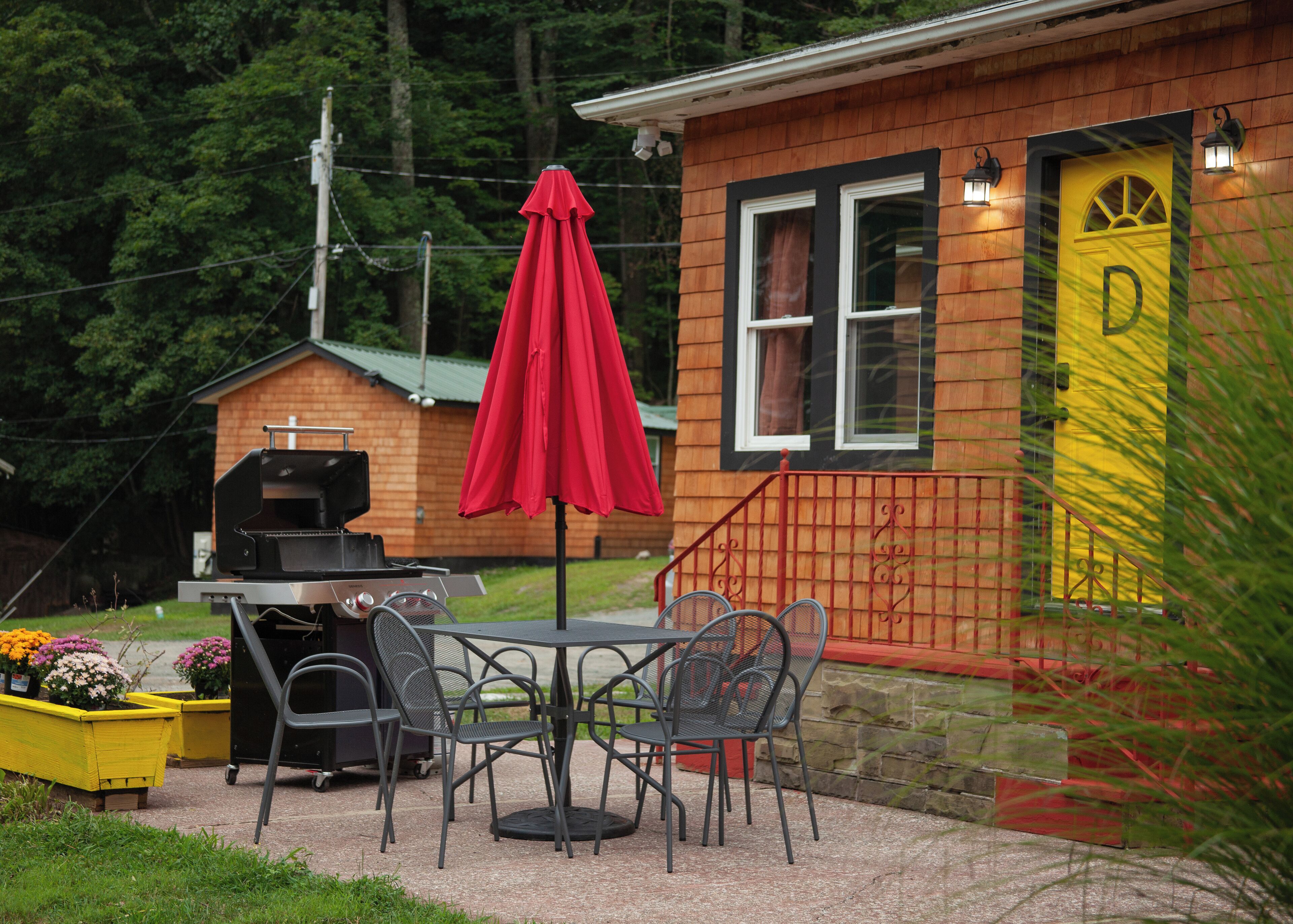 屋外ダイニングエリア