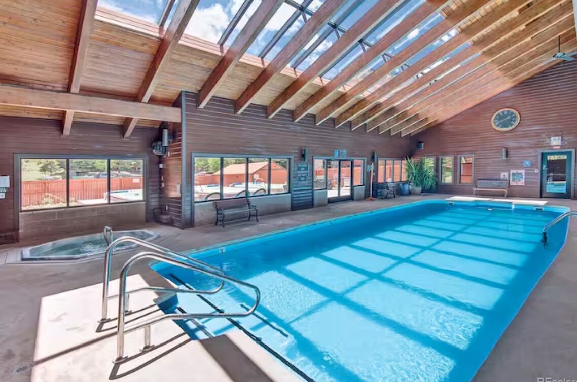 Indoor pool, a heated pool