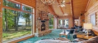 Westview Lodge - hot tub / pool / lake front / private / 2 fireplaces
