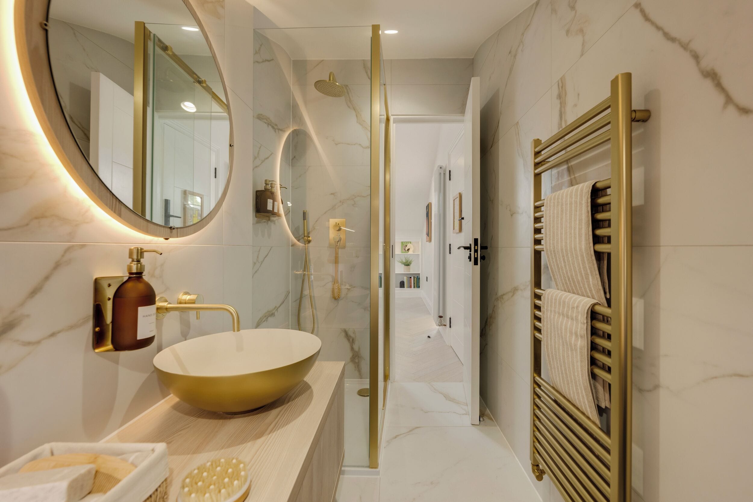 Apartamento Gallery | Baño | Ducha y cabezal de ducha tipo lluvia