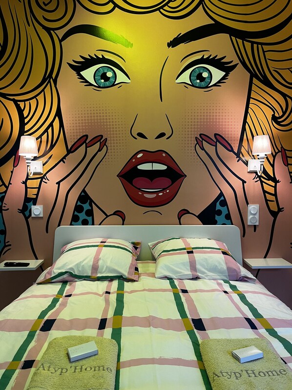 1 chambre, accès au Wi-Fi (inclus), literie fournie