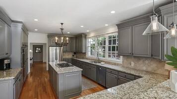 Microwave, oven, stovetop, dishwasher