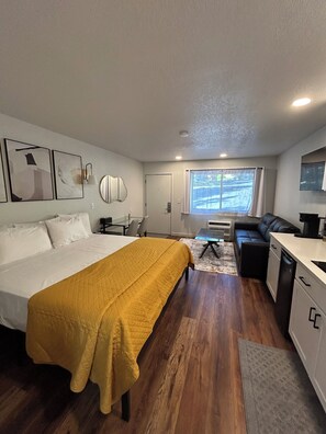 Studio Deluxe, buồng tắm phù hợp cho xe lăn, không hút thuốc | Bàn ủi/dụng cụ ủi quần áo, truy cập Internet không dây miễn phí 