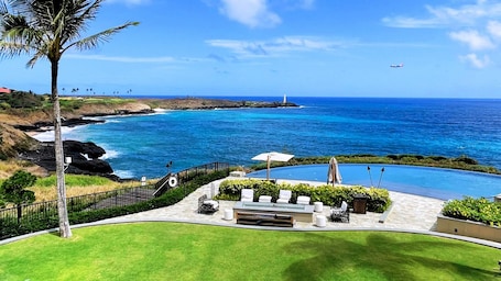 Pool. Poipu Retreat: 3BR with Ocean & Golf Views, Lanai Sunsets, Pool & Central A/C