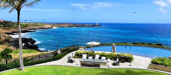 Poipu Retreat: 3BR with Ocean & Golf Views, Lanai Sunsets, Pool & Central A/C