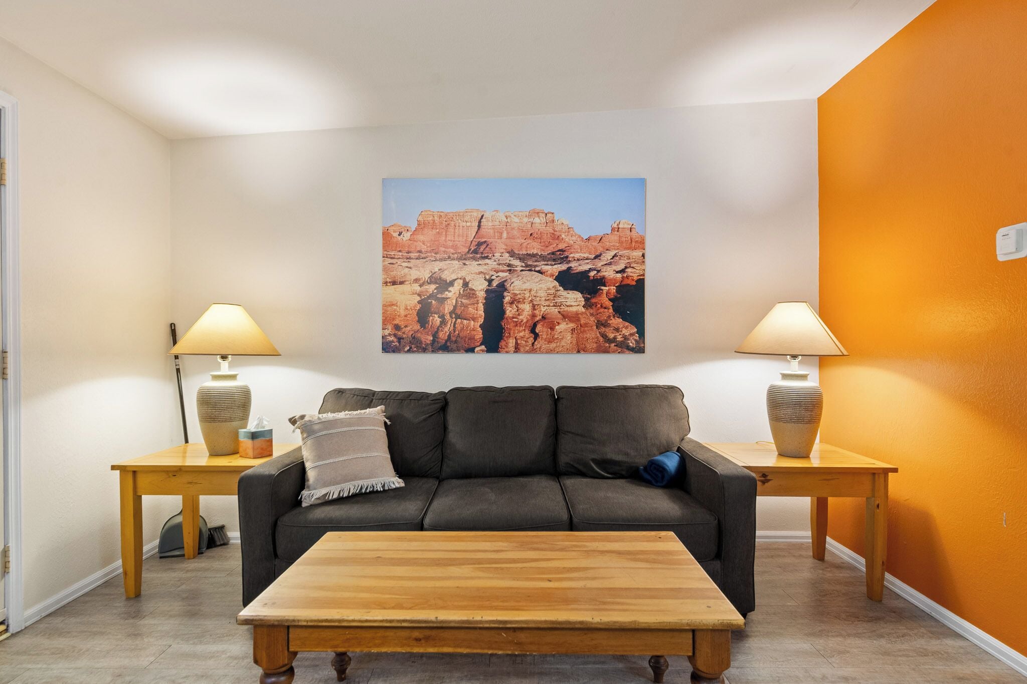 Townhome | Living area | 45-inch flat-screen TV with digital channels, Netflix, Hulu