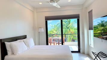 Studio, 1 Queen Bed, Sea View, Oceanfront | In-room safe, desk, laptop workspace, blackout curtains