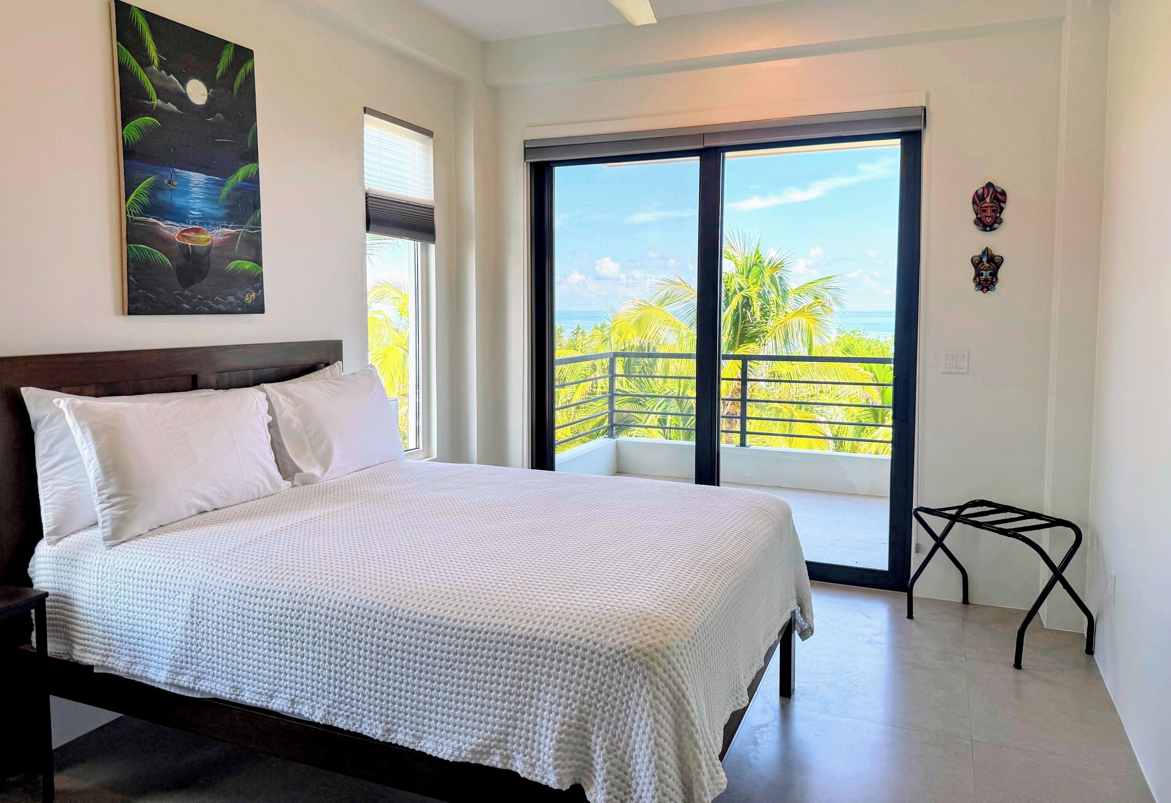 Villa, 2 chambres, vue mer, en front de mer | Coffres-forts dans les chambres, bureau