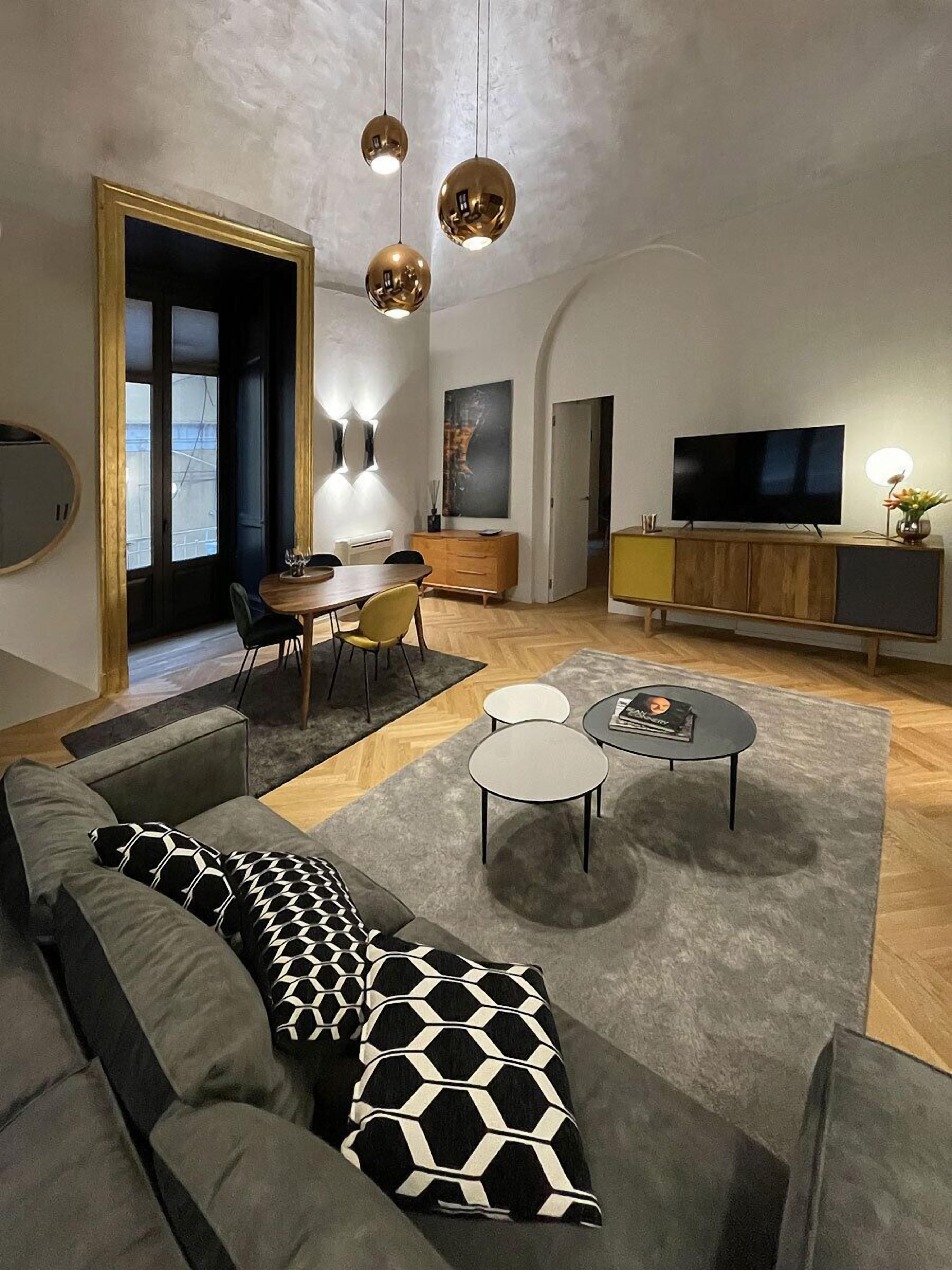 Standard Apartment | Living area | 55-inch Smart TV with digital channels, Netflix, streaming services