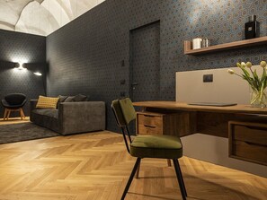 Basic Apartment | Living area | 55-inch Smart TV with digital channels, Netflix, streaming services