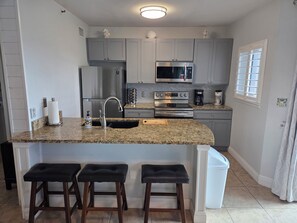 Microwave, stovetop, dishwasher