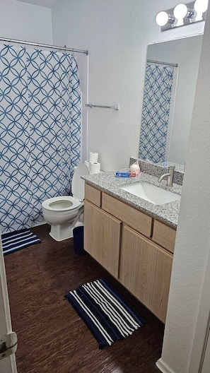Hair dryer, soap