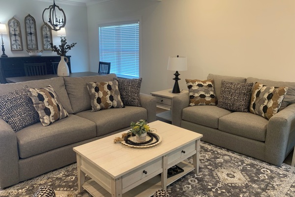 Living Room w/pull out queen bed.