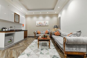 Superior Apartment, Balcony | Private kitchen