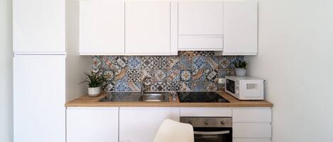 Fridge, microwave, toaster